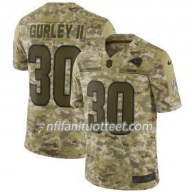 Miesten Los Angeles Rams NFL Pelipaita Todd Gurley II 30 Nike Salute to Service